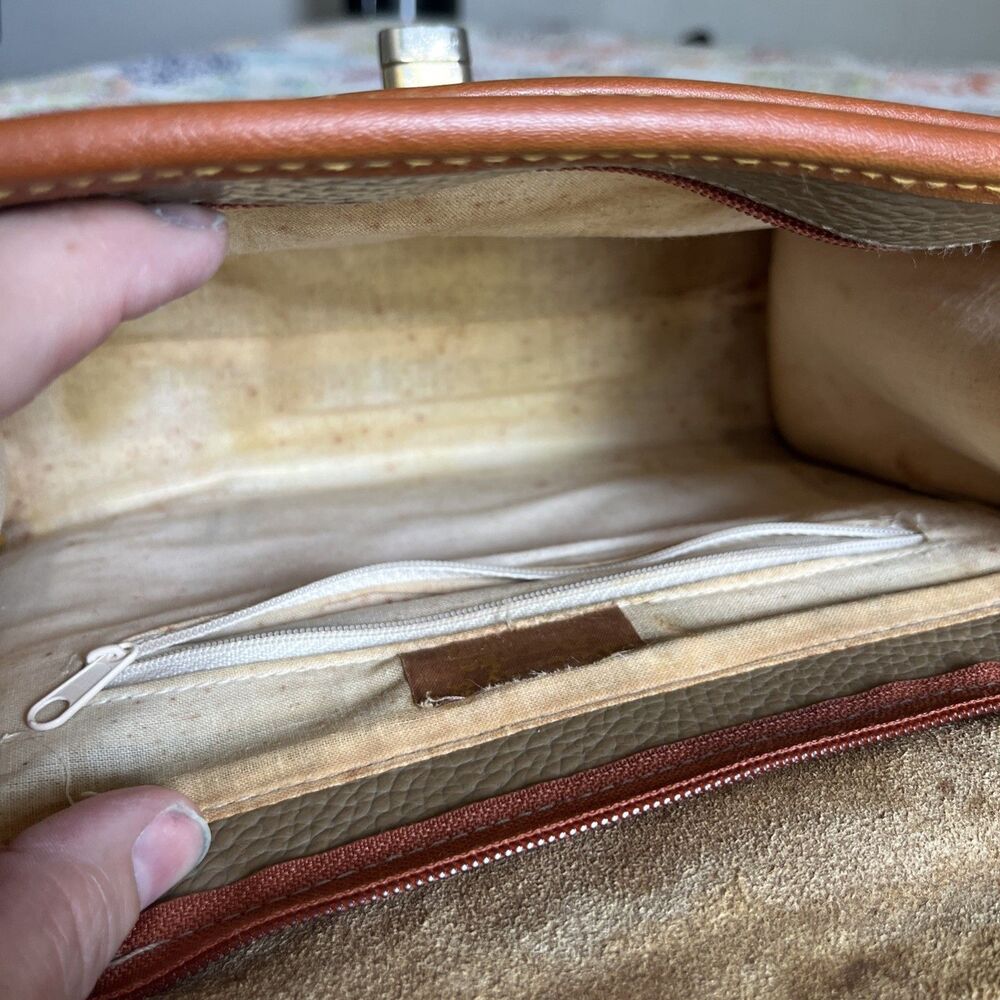 Dooney & Bourke Vintage Small AWL Satchel Taupe Brown - Picture 11 of 16